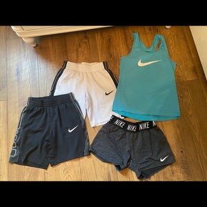 Nike shorts and tank top size M
